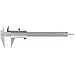 Mitutoyo 536-121 Vernier Caliper, Stainless Steel, Narrow Tip Jaw, 0-150mm Range, +/-0.05mm Accuracy, 0.05mm Resolution