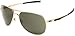 Oakley Men's Plaintiff OO4057-02 Aviator Sunglasses,Polished Gold Frame/Dark Grey Lens,One Size