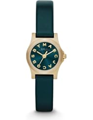 Marc by Marc Jacobs MBM1282 Henry Dinky Gold Tone Teal Leather Watch