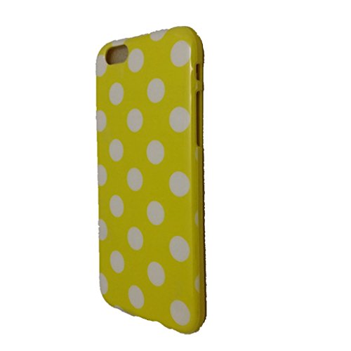 KS Slim Fit Polka Dot Soft Silicone TPU Back Cover Skin Case for iPhone 6 (4.7" inches)