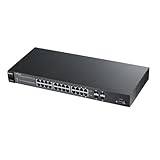 ZyXEL 24-Port GbE Web Smart Managed Switch Fanless Design (GS1910-24)