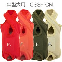 F.刺繍ベア天バッククロスマナーパンツ（中型犬用コーギー柴犬）
