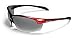 Maxx Sunglasses Domain Red Frame Polarized Smoke Lenses
