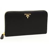 PRADA(プラダ)1M0506　SAFFIANO COLOR　NERO　ラウンドファスナー長財布