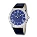 Le Chateau Men's Slim Leather Strap Watch with Roman Numeral Dial #7011M-1