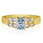 Tanzanite Jewelry:10k Yellow Gold Tanzanite and Diamond Ring | Fine Gemstone Jewelry