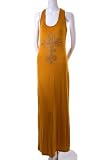Rio Studded Cross Racerback Jersey Maxi Long Dress