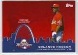 2009 Topps Update All-Star Stitches #AST-53 Orlando Hudson - Los Angeles Dodgers (Piece of Authentic Jersey) (Baseball Cards)