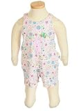 Bebini Floral Print Knit Romper with Bunny