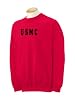 Custom distressed style USMC Marine Corps on sweatshirt