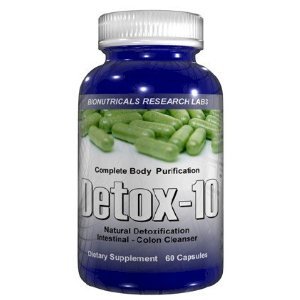 Detox-10 Body Detoxification Colon System Cleanser Pills
