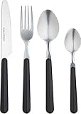 Kitchen Craft-KCCUTSET16BLK-Kitchen Craft 16 Piece Stainless Steel Black Cutlery Set