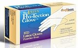 Disposable Latex Gloves, Powder Free Size X-large, {5 Boxes}