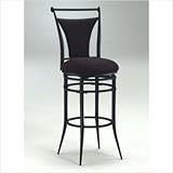 Cierra 30" Swivel Bar Stool - Black Fabric