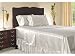 Luxurious Queen Size White Satin Sheet Set