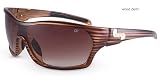 SunDog Paula Creamer Strive Sunglasses Wood Black Frame with Brown Gradient Lens