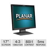 Planar PL1700 17-Inch LCD Monitor with Thin Bezel (Black)
