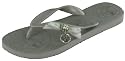 BCBGirls Gloria Womens Shoe Sandals Flip Flops Thong Ribbon Bows Charms Silver