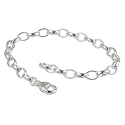 SilberDream Fu&szlig;kette 925 Sterling Silber Charm Bettelarmband 25cm f&uuml;r Charms Anh&auml;nger FC0110