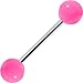 Body Candy Pink Neon Acrylic Ball Barbell Tongue Ring