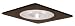 Elco EL2915BZ Bronze 4 Inch Line Voltage Trims 4 Square Shower Trim with Frosted Pinhole Glass