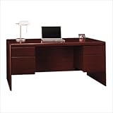 NORTHFIELD HARVEST CHERRY DOUBLE PEDESTAL EXECUTIVE DESK BY BUSH