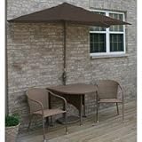 Adena 36in Coffee Wicker 7.5ft Olefin Set Choco