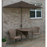 Terrace Mates Adena All-Weather Wicker in Coffee 9 Ft. Chocolate Olefin Set (Chocolate Rich Coffee) (See Description) product image