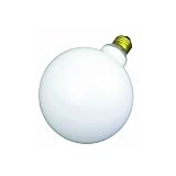Satco S3004 150G40 150-Watts G40 Medium Base White Decorative Globe Incandescent Light Bulb / 120V
