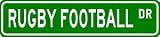 RUGBY FOOTBALL Street Sign - Sport Sign - High Quality Aluminum Street Sign