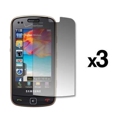 3 Pack of Premium Reusable LCD Screen Protectors for Samsung Rogue U960 [Accessory Export Packaging]