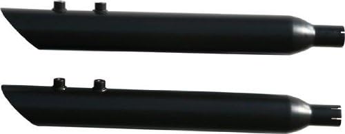 2012 Harley Davidson FLTRX Road Glide Custom 3.5in. Slip-On Mufflers - 2.00in. Baffle - Slash Down - Black, Manufacturer: Rush Exhaust, 2.0" SLASH DOWN MUFFLER BLK