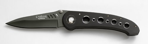 Camillus Carbonitride Titanium Black Folding Knife, 8.5- Inch