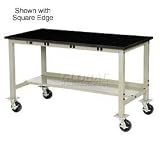 60x30 Phoenolic Resin Safety Edge Mobile Power Apron Production Bench Tan