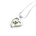 High Polished Stainless Steel Lucky Charm Four Leaf Clover Necklace, Lucky Clover Necklace for Women