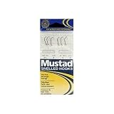 Mustad Size 8 Snelled Hollow Point Bronze Hooks