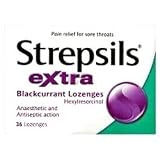 Strepsils Extra 36 Blackcurrent Lozenges