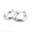 Hoop Earrings - Sterling Silver - Size: 23mm