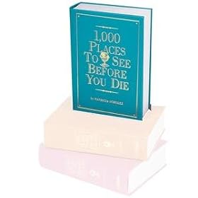 1000 PLACES TO SEE BEFORE YOU DIE by Patricia Schultz special edition in Bright-Turquoise Leather -