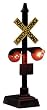 HO Railroad Crossing Signal w/Relay Box