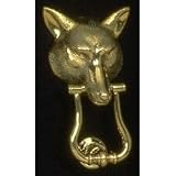 Wolf Door Knocker (Brass) (10