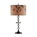 Crystal Bead and Antique Brass Table Lamp