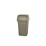Ranger Trash Receptacle (Brown) Two-Door (35 Gallon)