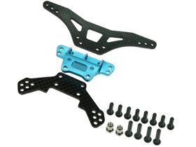 3Racing #3R/DF03-06/WO Rear Graphite Shock Tower For DF-03 for Tamiya DF-03