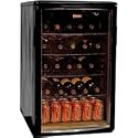 Haier HBCN05EBB 96-Can/46-Bottle Wine and Beverage Center, Black
