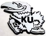 Kansas Jayhawks Auto Emblem (Silver)