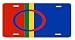 Sami Sapmi Saami Lapps Flag License Plate