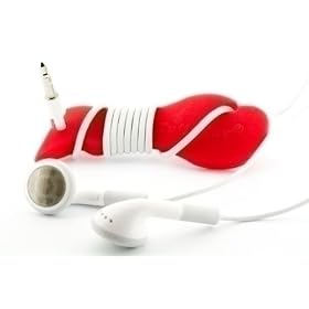 Tuff-Luv Tuff-Ties Wrap and Snap Earphone Cable - Red Snapper