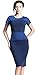 HOMEYEE Women's Patchwork New OL Casual Career Pencil dress U463