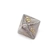 Chessex Leaf 16mm Steel with gold d8